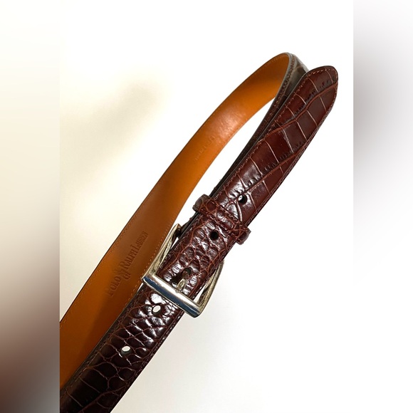Polo Ralph Lauren Leather Belt Brown size 36 - Picture 1 of 16